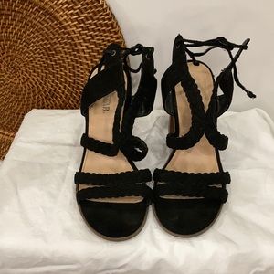 Just Fab chunky strappy heels (fits like 8.5)